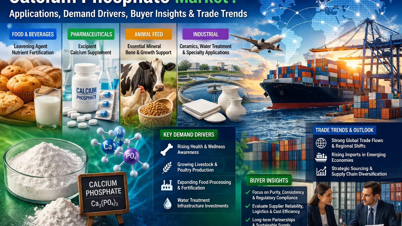 Calcium Phosphate :Applications, Demand Drivers, Buyer Insights & Trade Trends