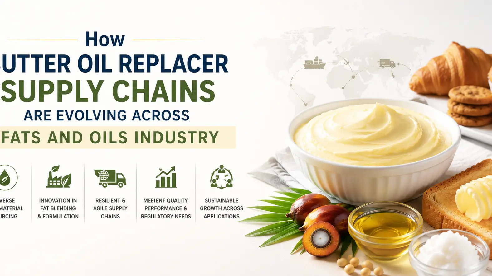 How Butter Oil Replacer Supply Chains Are Evolving Across Fats and Oils Industry