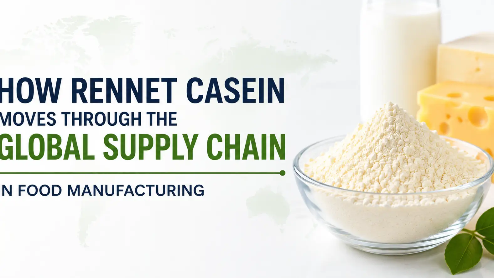 How Rennet Casein Moves Through the Global Supply Chain in Food Manufacturing