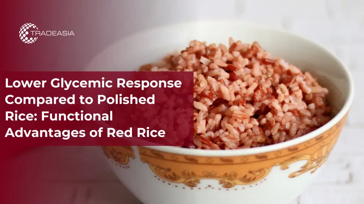 Menor respuesta glucémica en comparación con el arroz pulido: ventajas funcionales del arroz rojo