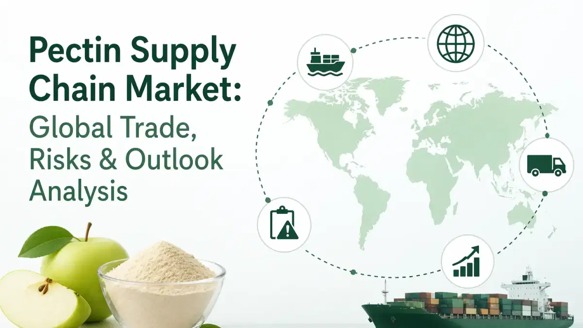 Mercado de la cadena de suministro de pectina: análisis del comercio mundial, los riesgos y las perspectivas