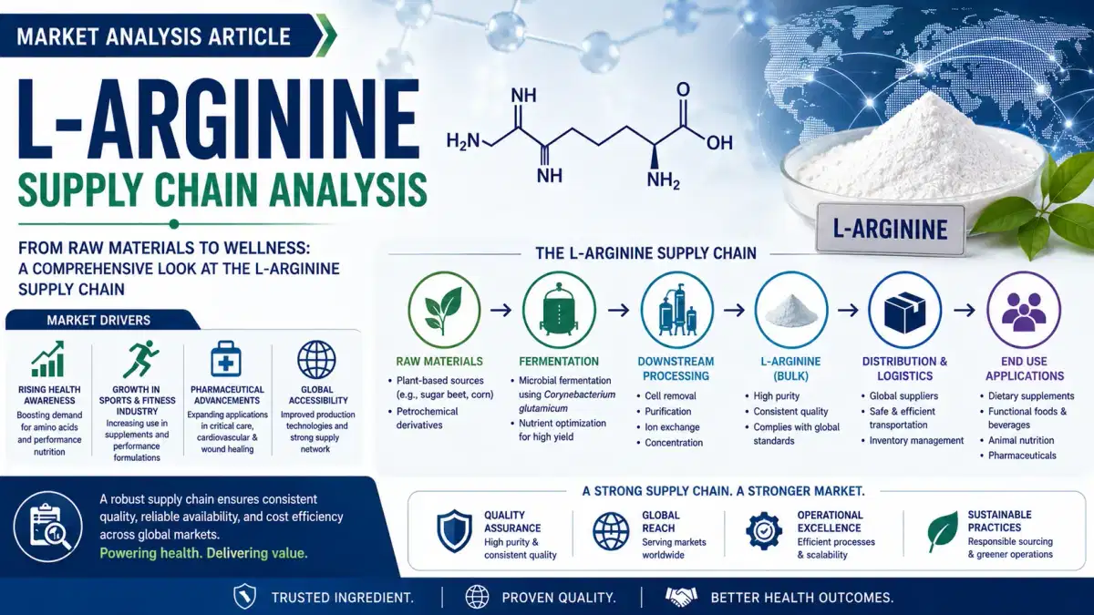Global L-Arginine Supply Chain Market 2026: Logistics, Capacity & Pricing