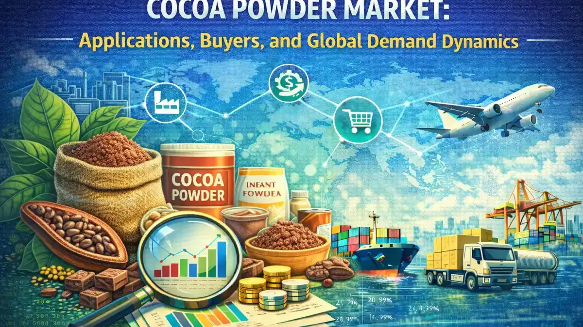 Mercado de cacao en polvo: aplicaciones, compradores y dinámica de la demanda global