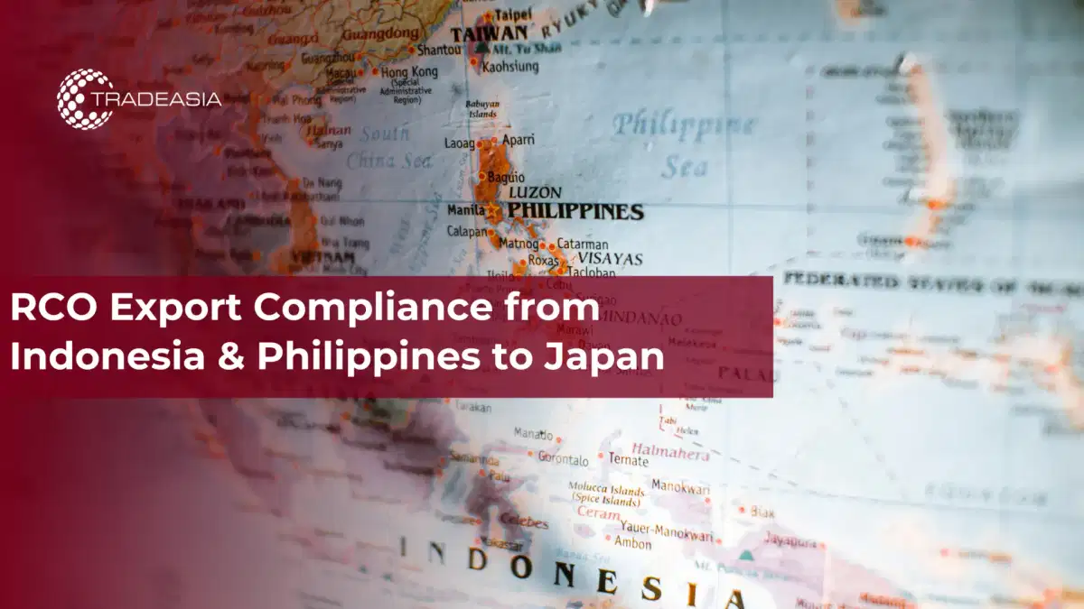 Cumplimiento de las normas de exportación de RCO desde Indonesia y Filipinas a Japón
